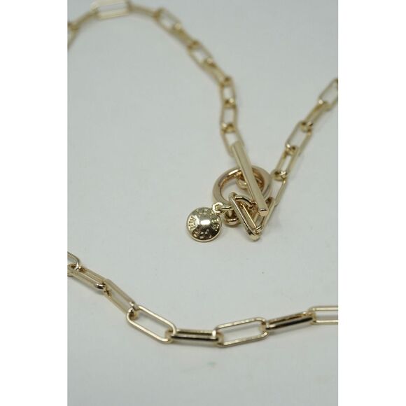 J. Crew‎ THREE Piece Gold Tone Layering and Bracelet Set NWT Paperclip Chains - Picture 5 of 10
